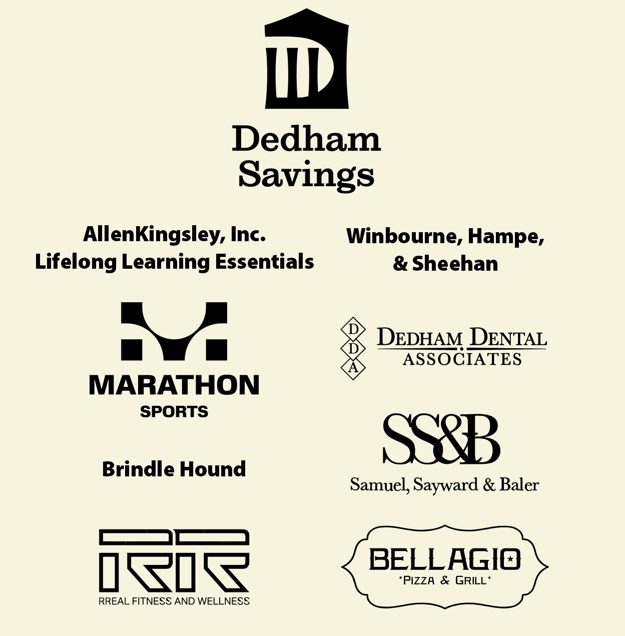 Generous sponsors of the 2026 DFP Team
